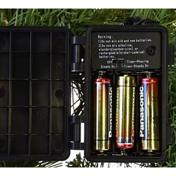 Bethlehem Lights Set of 2 14" Miniature Green Wreaths w/Microlights Clear NWT - Picture 4 of 5